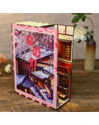 Wooden Sakura Town DIY Book Nook