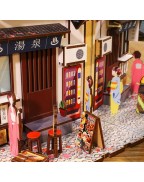 Wooden Sakura Town DIY Book Nook