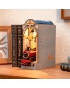 Wooden Time Travel Train Book Nook