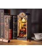 Wooden Time Travel Train Book Nook