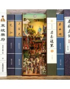 Chinese Ancient Book Nook Shelf Insert