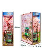 Sakura Train Book Nook Shelf Insert