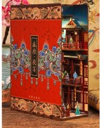 Chinese Ancient Book Nook Shelf Insert